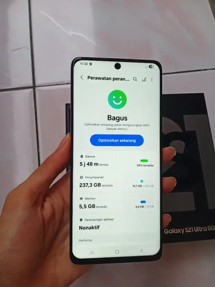 HP SAMSUNG GALAXY S21 ULTRA 5G RAM 12/256GB FULLSET