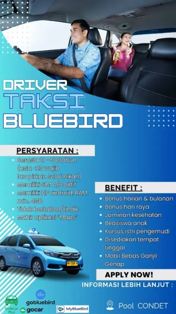 LOWONGAN DRIVER TAKSI DAN BUS
