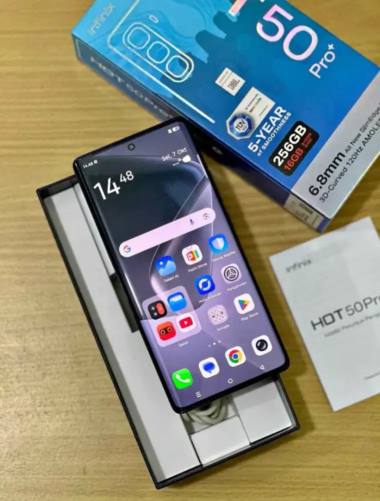 infinix HOT 50 pro+ 8+8/256 fulset
minus retak sehelay rambut