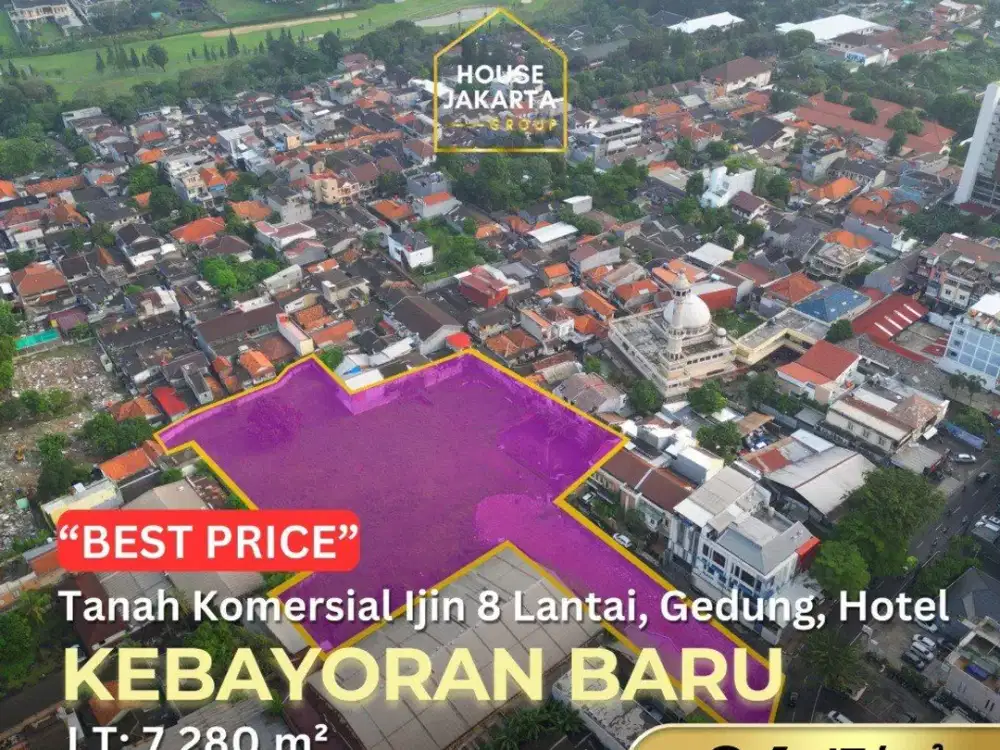 Tanah Komersial Gandaria Ijin Bangun 8 Lantai Best Deal . Dekat Fatmawati Raya