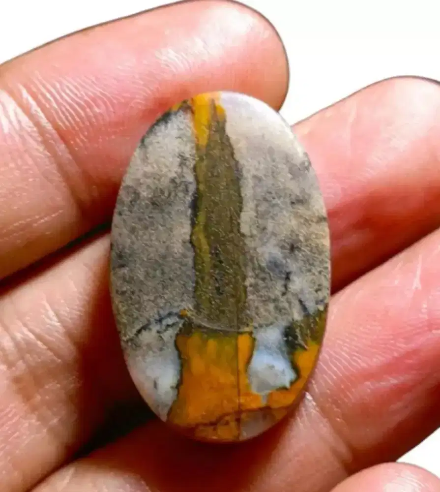 Batu Garut pancawarna gambar keris natural