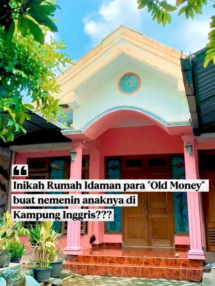 DIJUAL NEGO!! Rumah Gaya Classic Vibes Old Money dekat Kampung Inggris