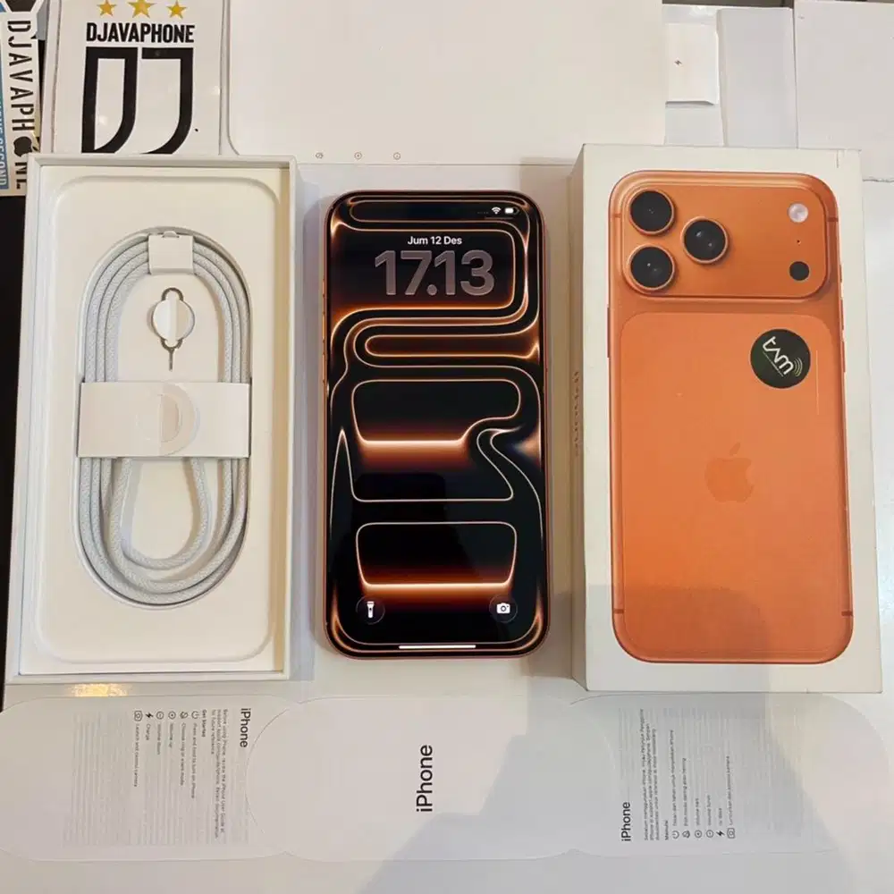 iPhone 17 Pro Max Cosmic Orange 256GB Resmi iBox Open Box Aja Like New