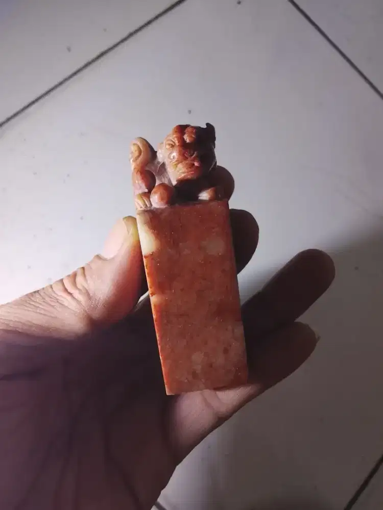 Batu Permata Giok Asli Merah