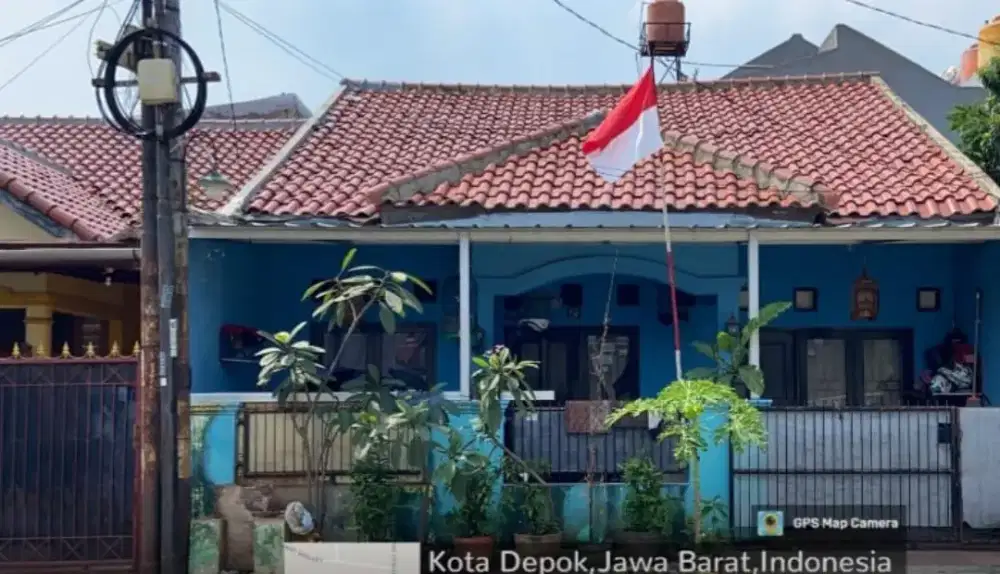 Rumah Murah Di Jual Via Lelang Lokasi Ramai Nyaman Daerah Beji Depok
