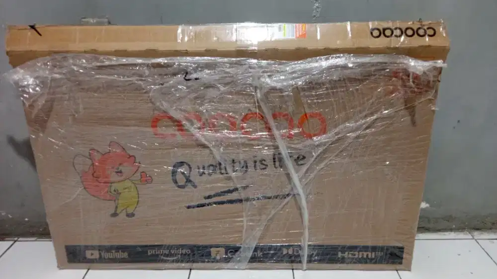 Tv LED coocaa smart digital 32inchi likenew