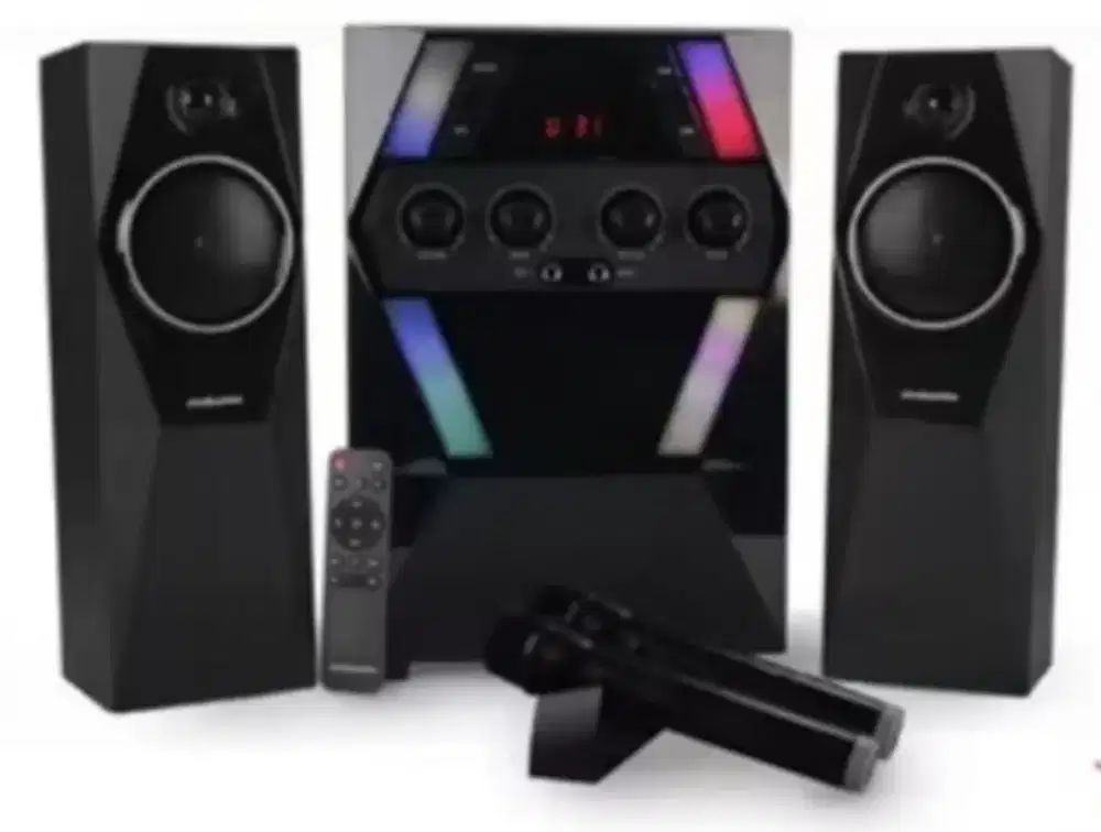 Speaker Bluetooth Simbadda CST 9000N+ dan Subwoofer Mega Bass Karaoke