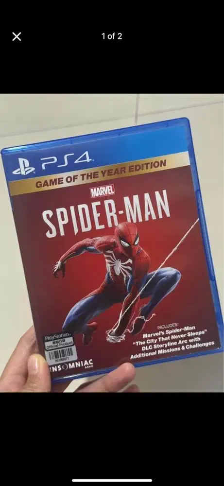 Kaset PS4 Spiderman