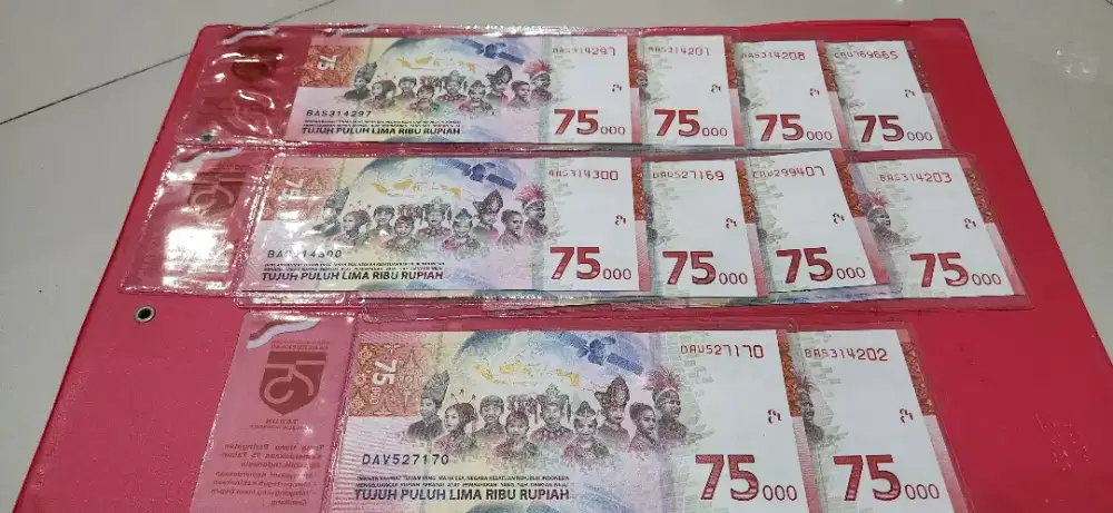 Uang 75ribu edisi khusus