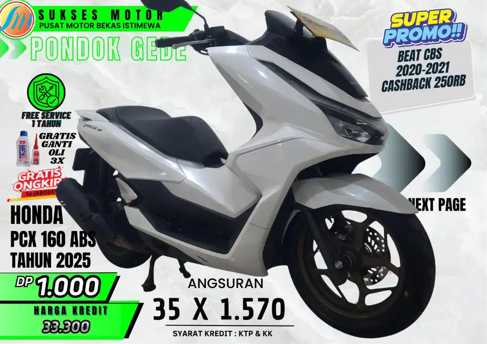DP SEJUTA DAPET PCX 160 ABS TH 2025