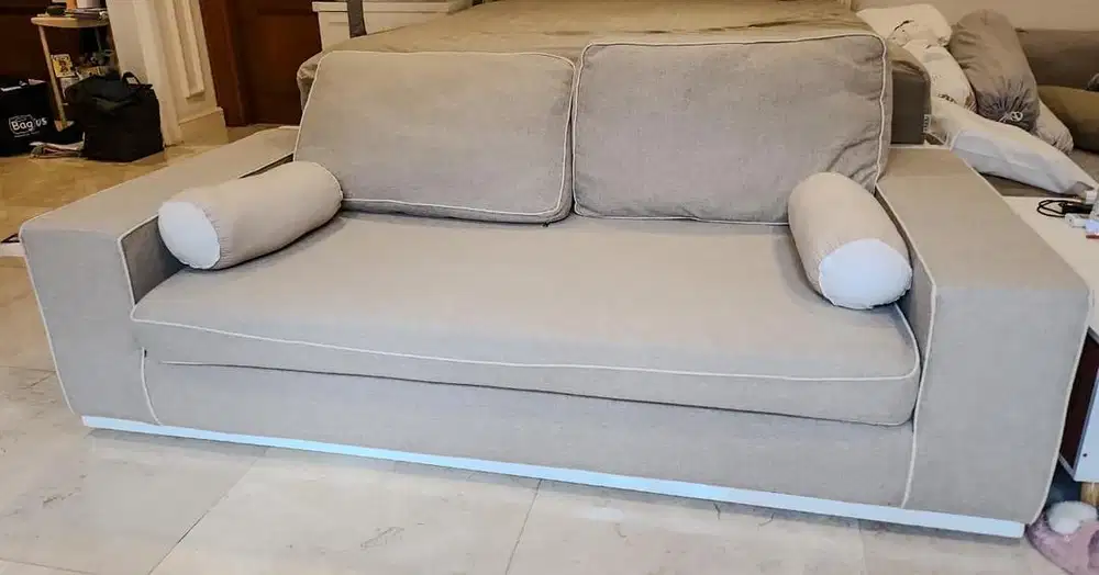 Sofa 3-seater linen