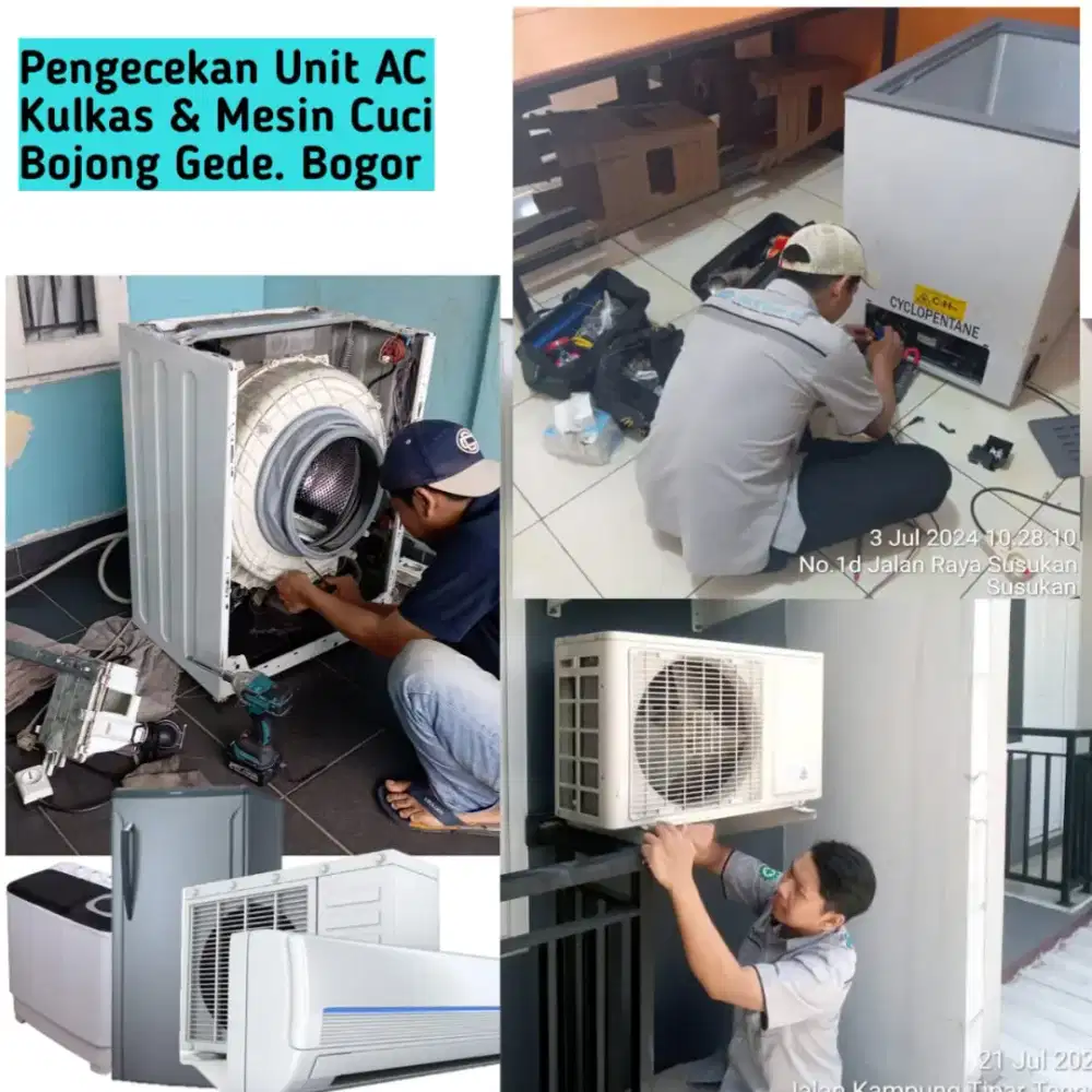 Jasa Service AC, Kulkas & Mesin Cuci