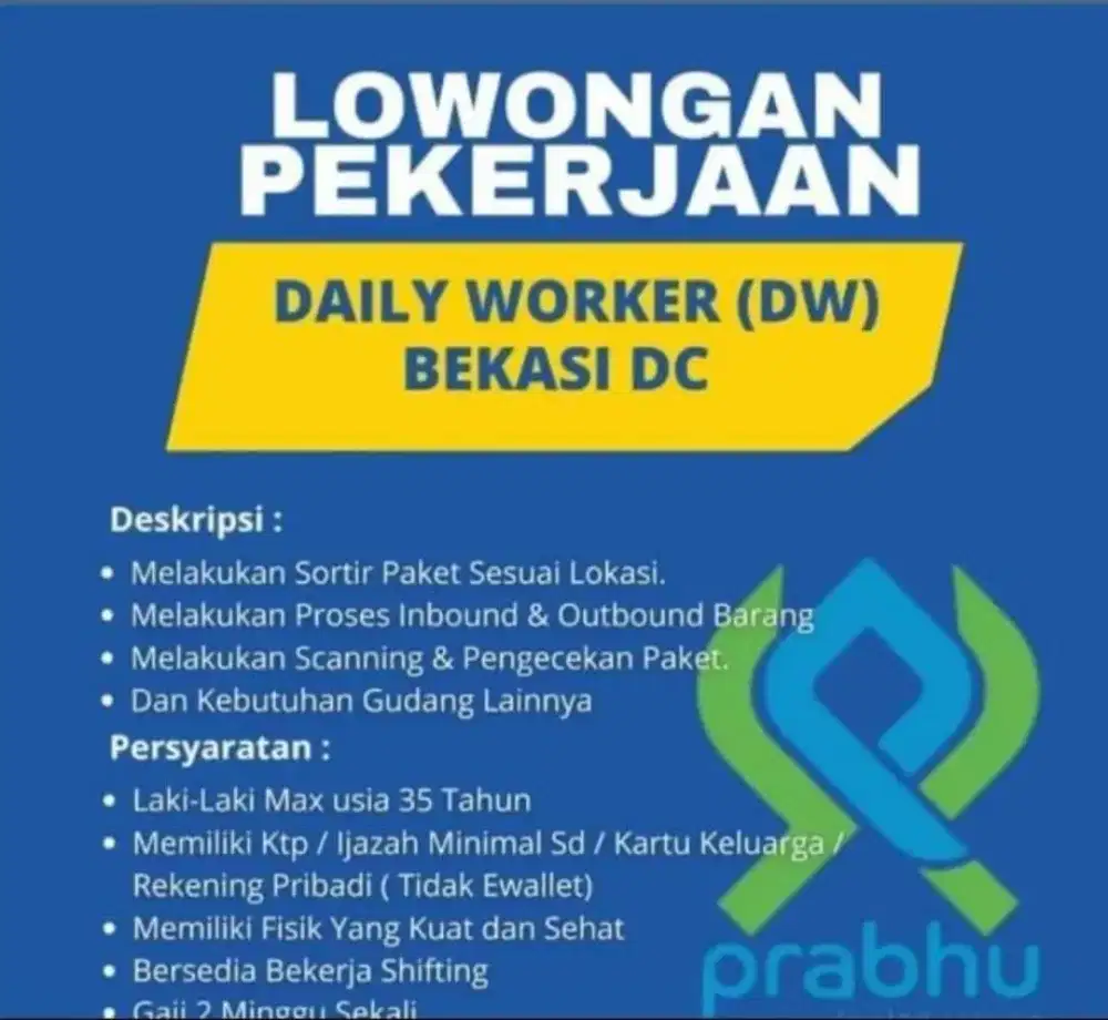 Gudang shopee bagian in bound / out bound