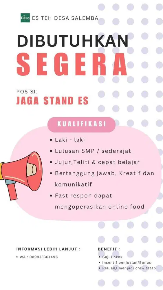 Jaga stand es teh