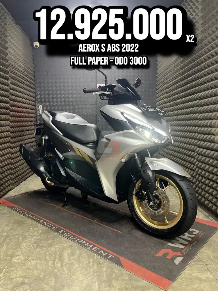 AEROX S ABS 2022 LOW KM 3XXX FULL ORIGINAL RAWATAN SUPERB UNIT BRO