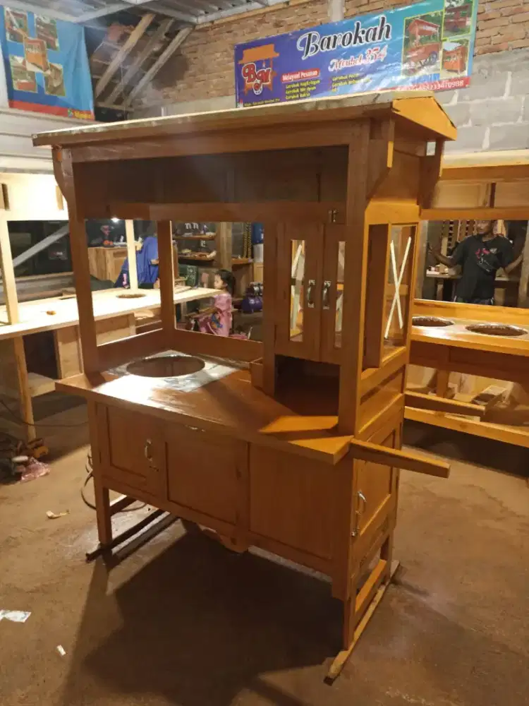 Gerobak Angkringan Bakso Mie Ayam PeceL Bubur Sate Martabak Ronde dlL