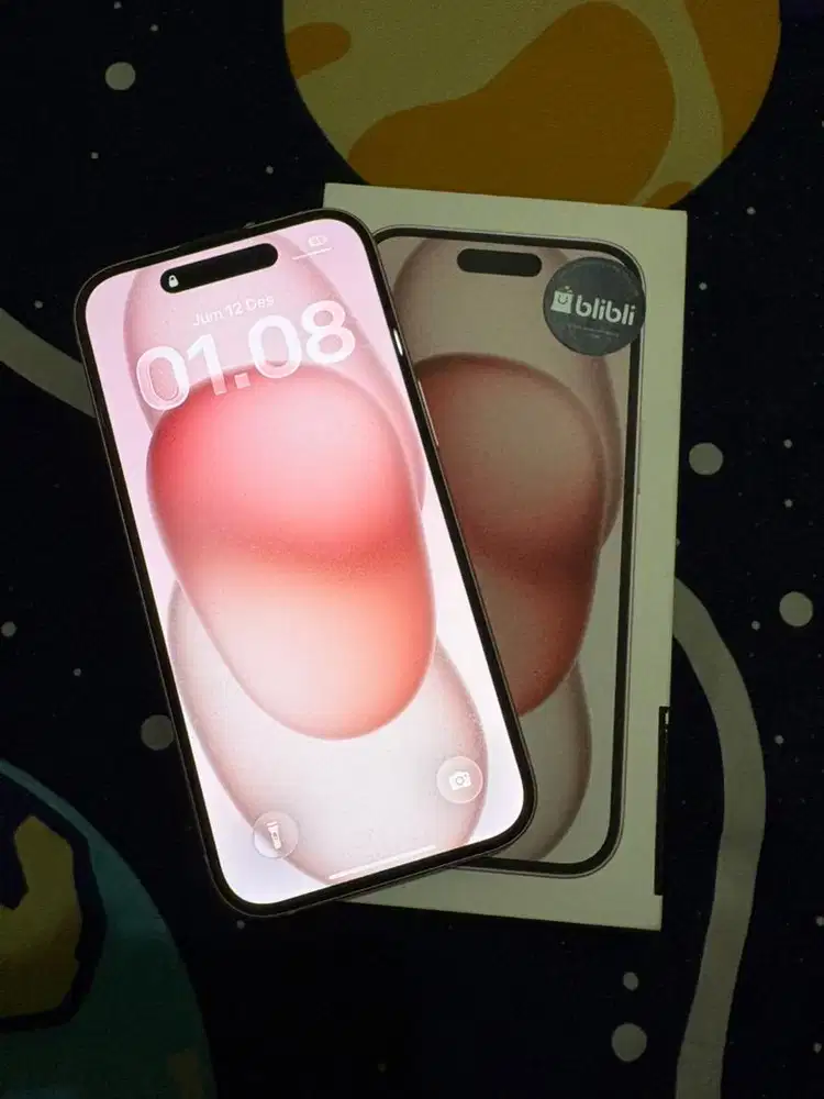 Iphone 15 pink 128gb ex resmi