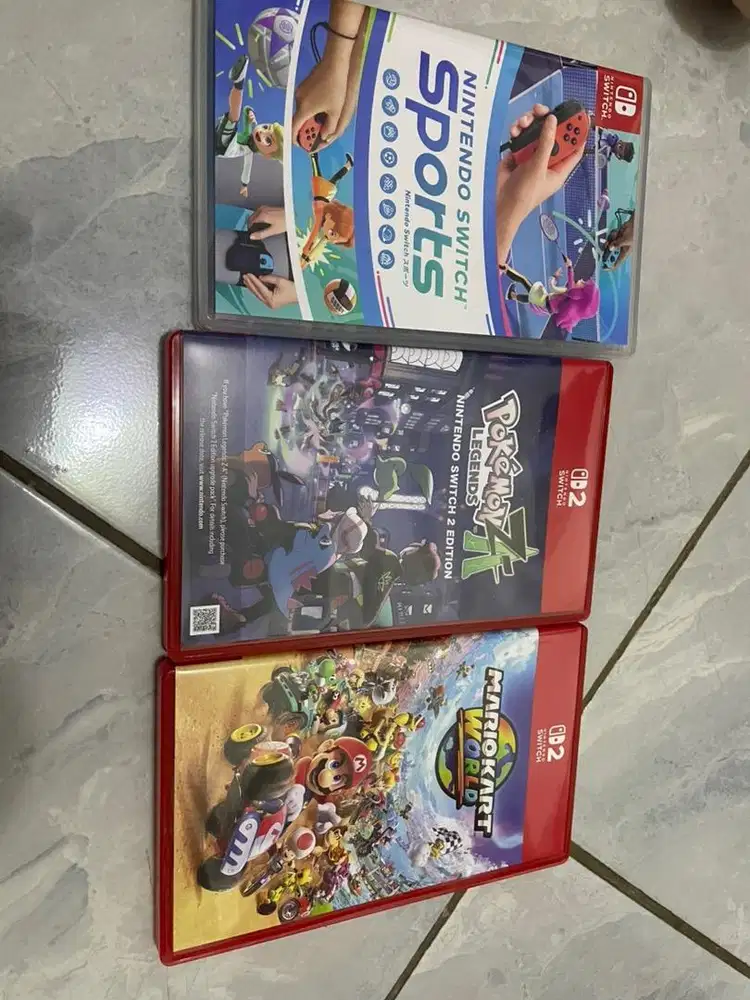 Kaset Nintendo switch mario kart world, pokemon ZA, Nintendo Sports