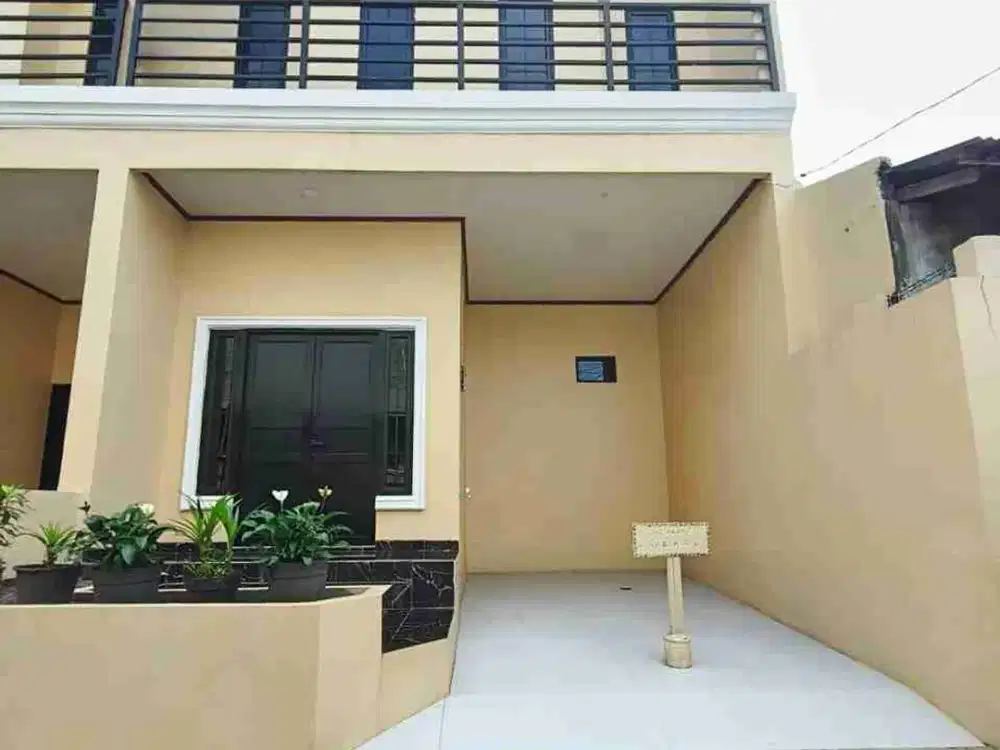 Di jual rumah 2 lantai bangunan baru siap huni di jatijajar Depok