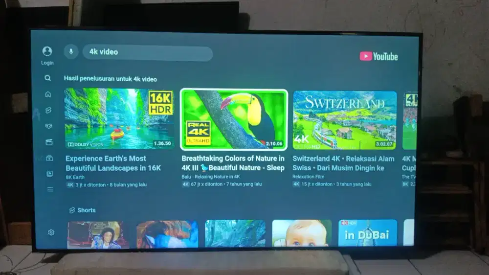 Tv samsung smart tv 65 inch (ada minus)