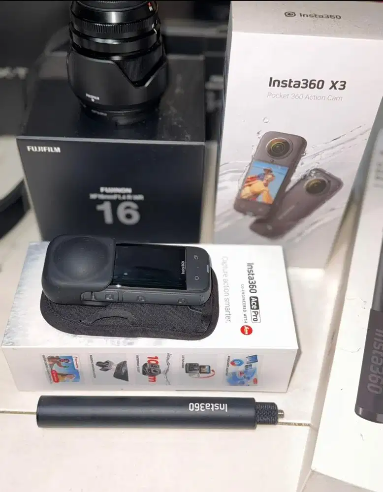 FOR SALE Action Cam Insta360 X3 – Fullset Mulus.