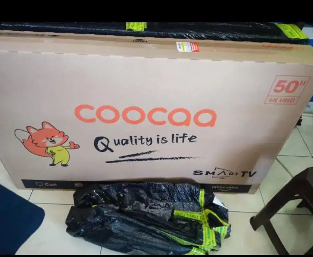 tv coocaa smart tv 50 inch kondisi new