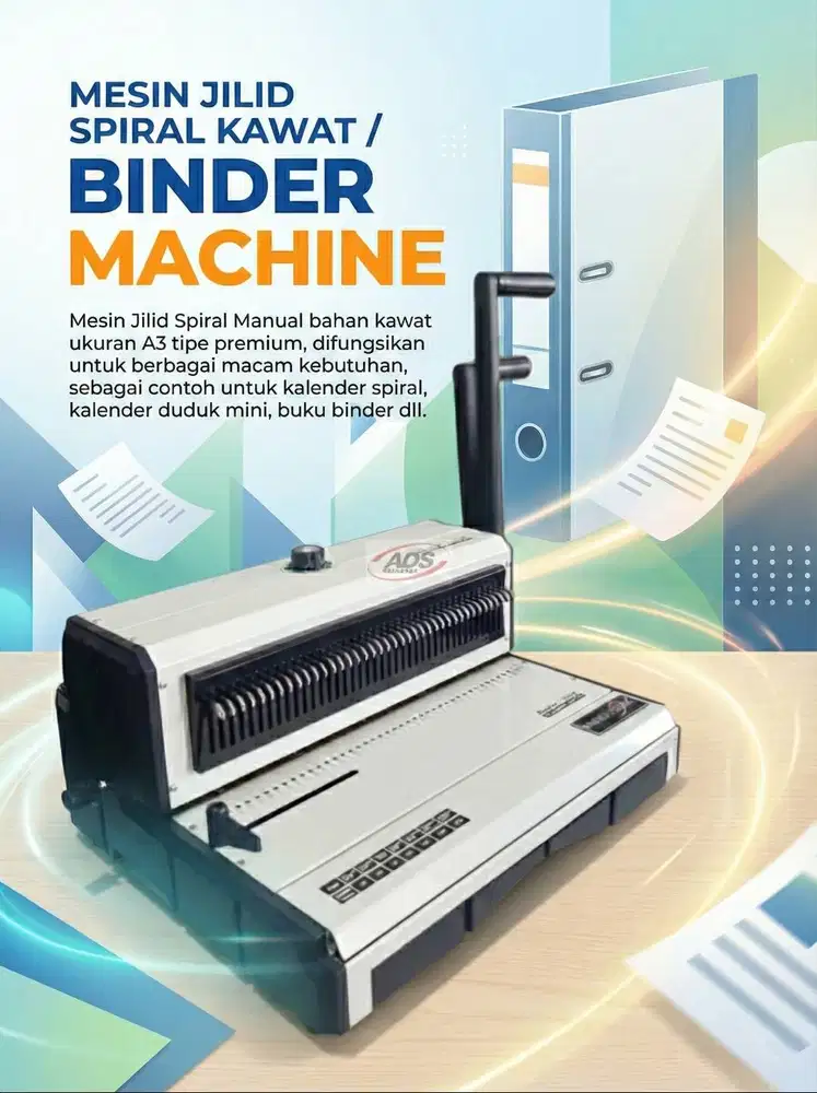 MESIN JILID MANUAL / BINDER SPIRAL BAHAN KAWAT TIPE PREMIUM