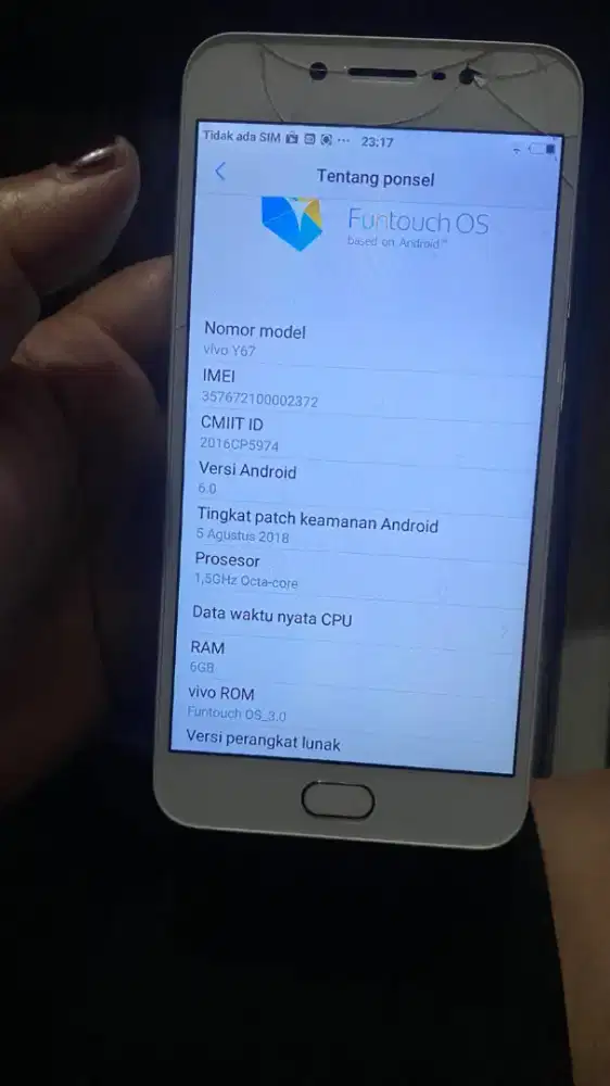 Vivi y67 jual bu