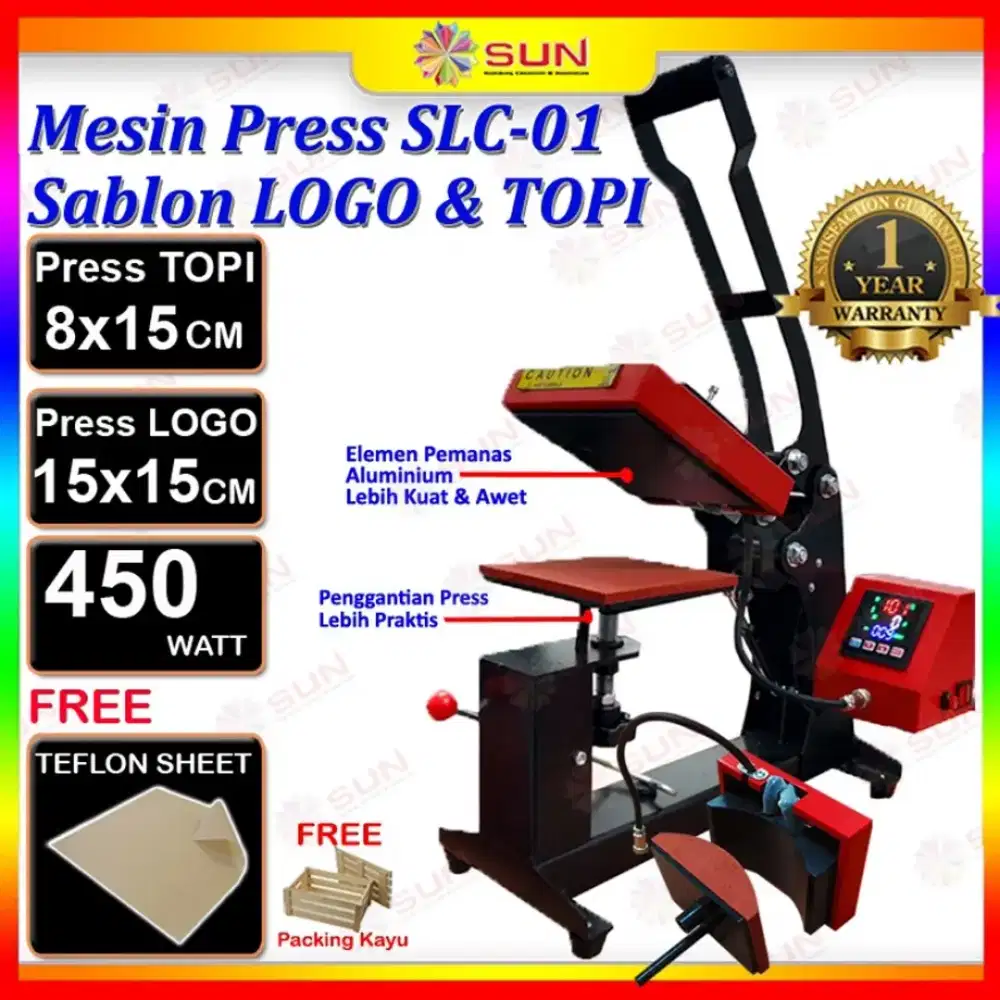 Jual Mesin Press Mini Label, Baju