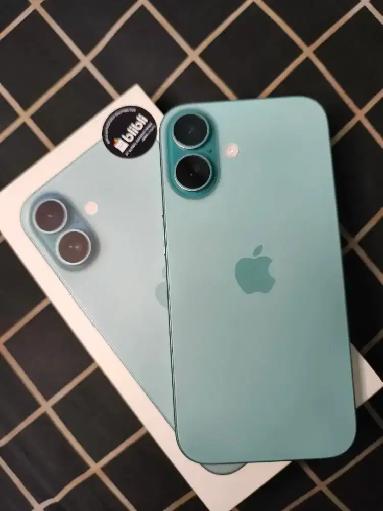 Iphone 16 128 Teal ex gdn/blibli(resmi Indonesia)