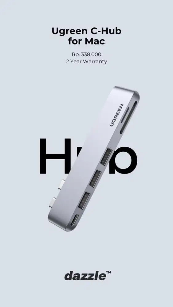 USB HUB UGREEN FOR MAC GARANSI 2 TAHUN