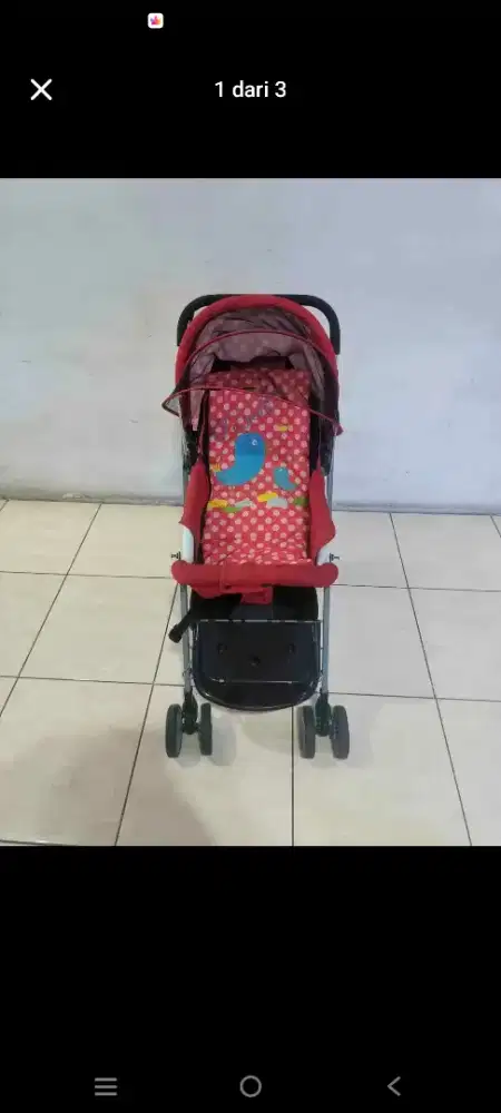 Stroller lipat 3 free bantalan stroller