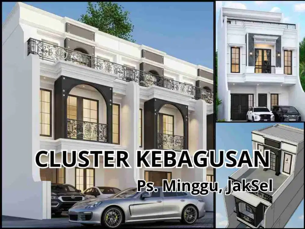 Jual Rumah Mewah Cluster Pinggir Jalan Di Kebagusan Pasar Minggu