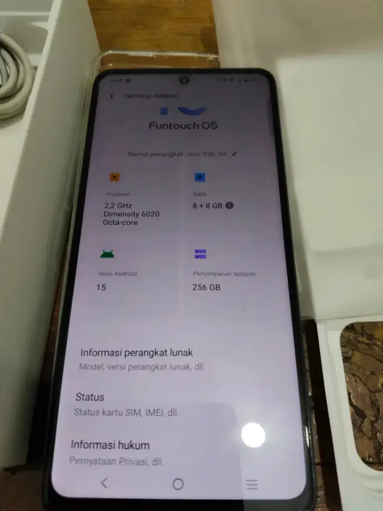 Di jual vivo y 36 5 G Ram 8/256