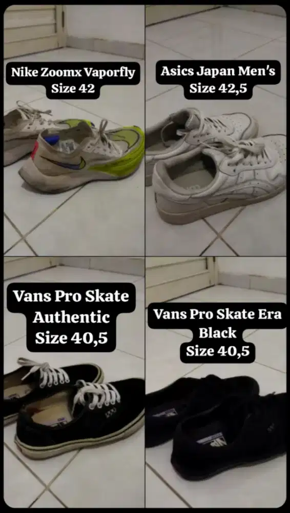 Jual sepatu bekas 100% original!!!