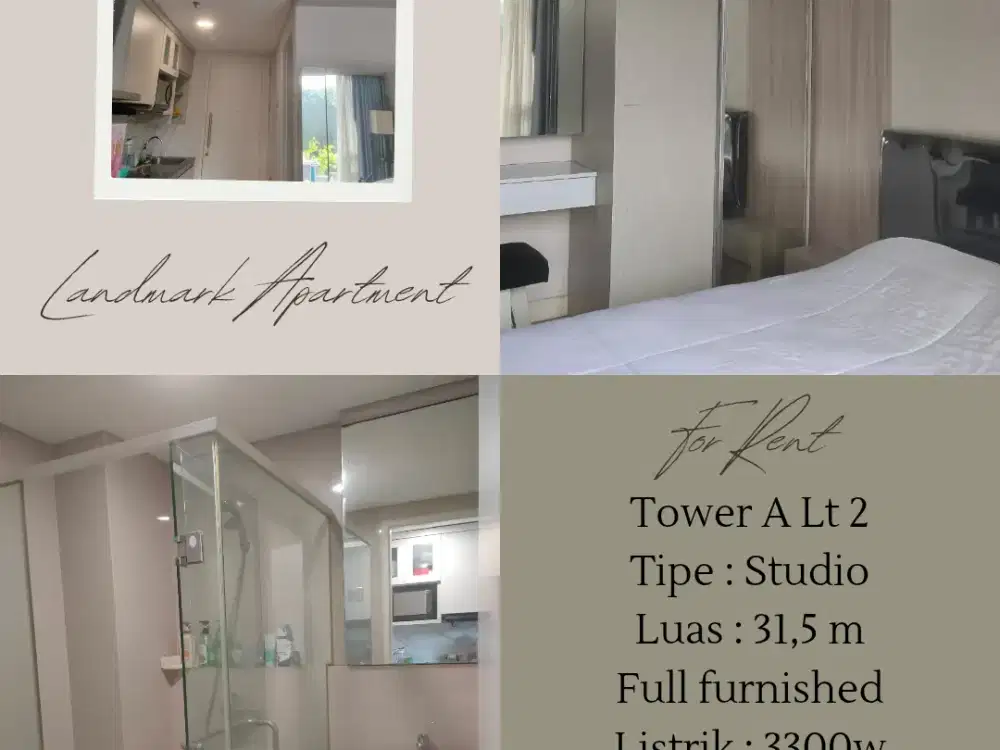 DISEWAKAN APARTEMEN LANDMARK