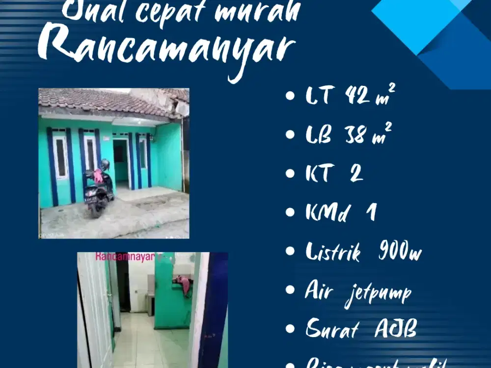 JUAL SEGERA RUMAH RANCAMANYAR