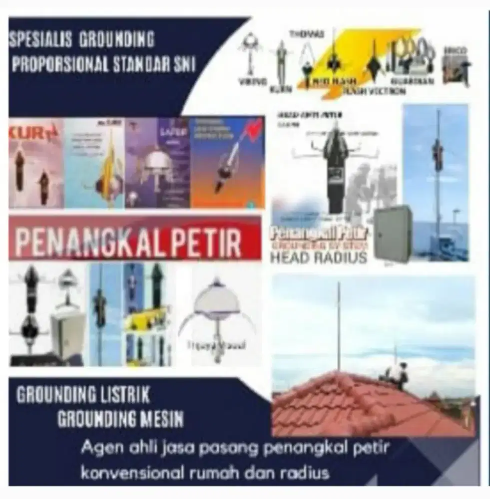 Spesialis ahli pasang penangkal petir Sawangan Sukmajaya Depok