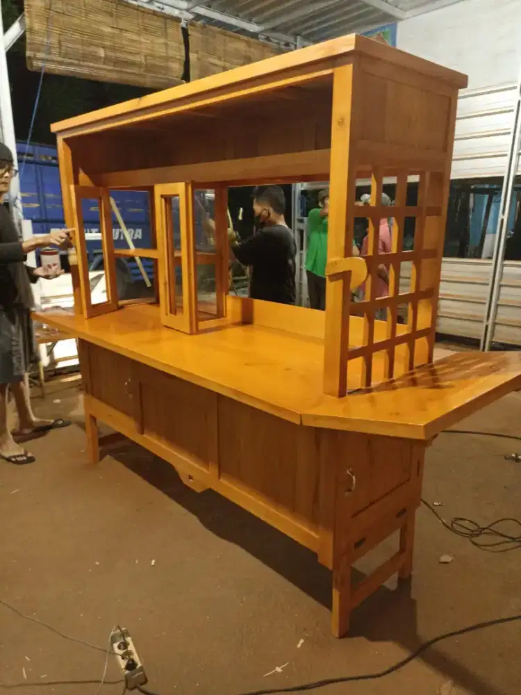 Gerobak Angkringan Bakso Mie Ayam PeceL Bubur Sate Martabak Ronde dlL