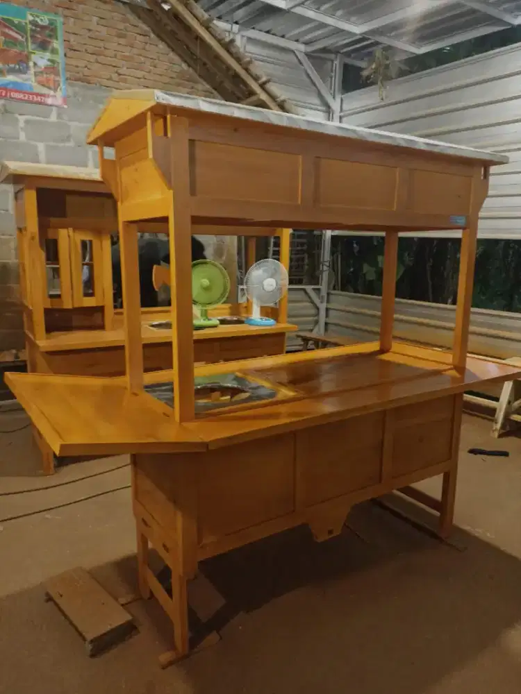 Gerobak Angkringan Bakso Mie Ayam PeceL Bubur Sate Martabak Ronde dlL