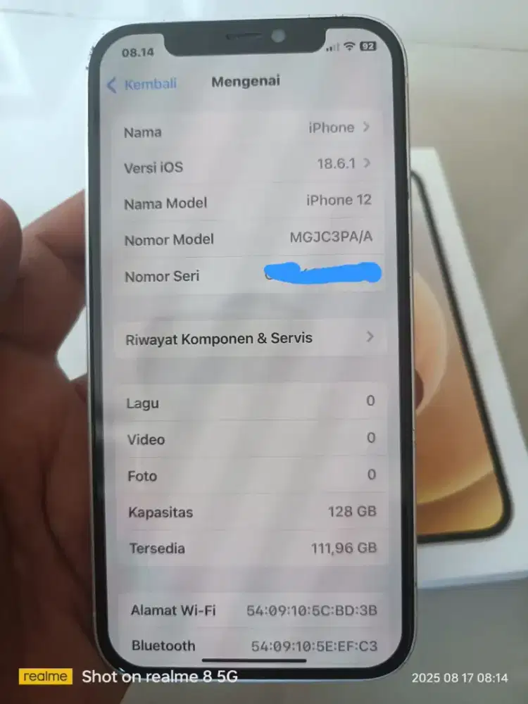 SUPER2 GRESS IBOX IPHONE 12 128GB LENGKAP