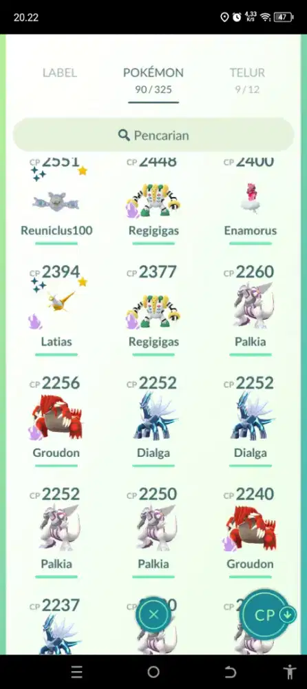 Akun pokemon go Gmail level 36