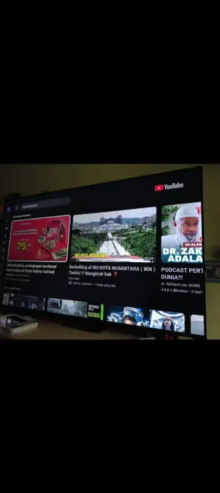 Dijual Google TV DIGITAL LED UHD HDR 4K TCL ukuran 55 inch.