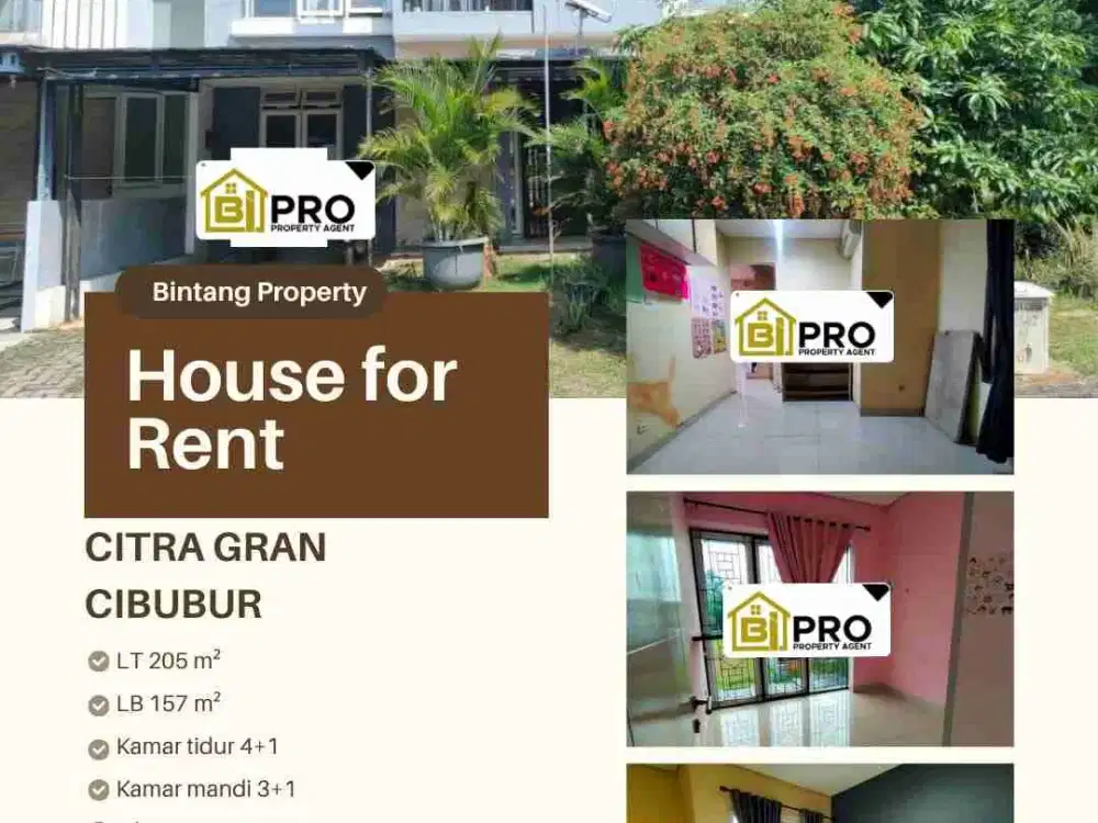 Disewakan Rumah Cantik siap huni Citra grand Cibubur
