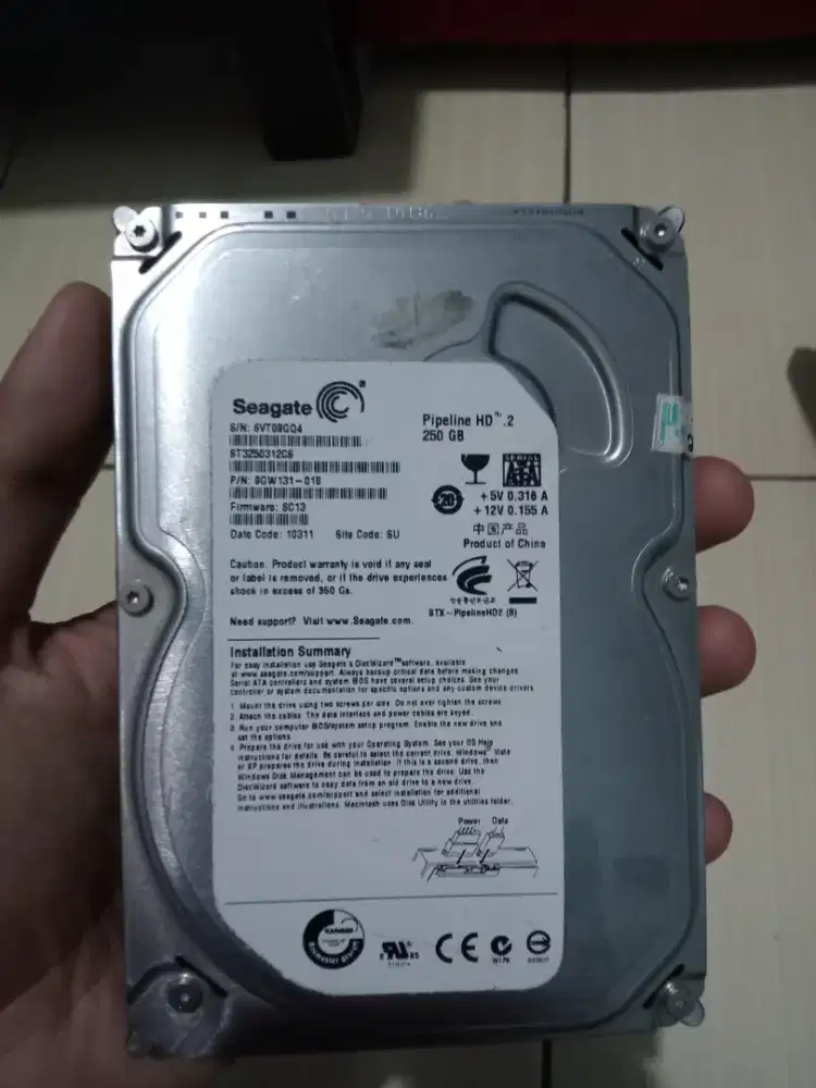 Hardisk Seagate 250gb