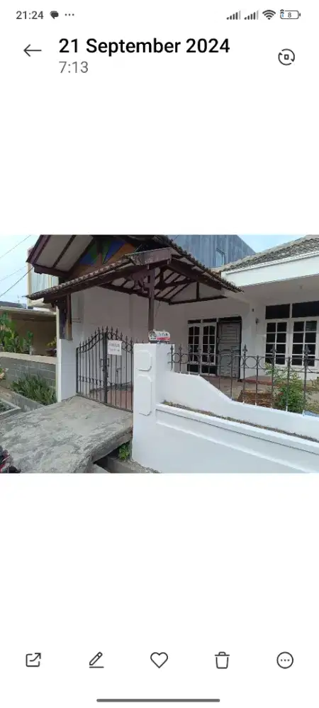 Rumah dikontrak kan hanya 42jt