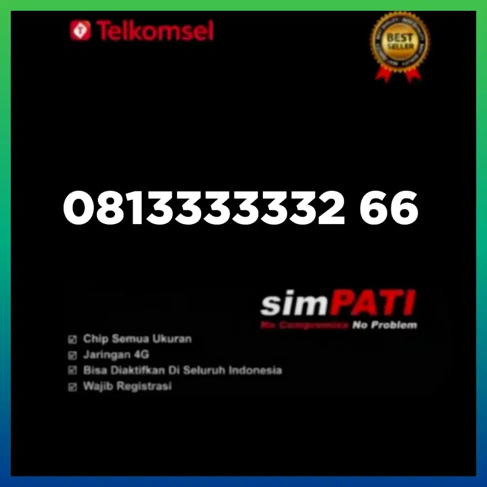 Nomor cantik simpati Telkomsel super