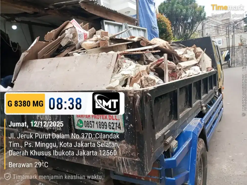 Jasa angkut puing dan buang sampah