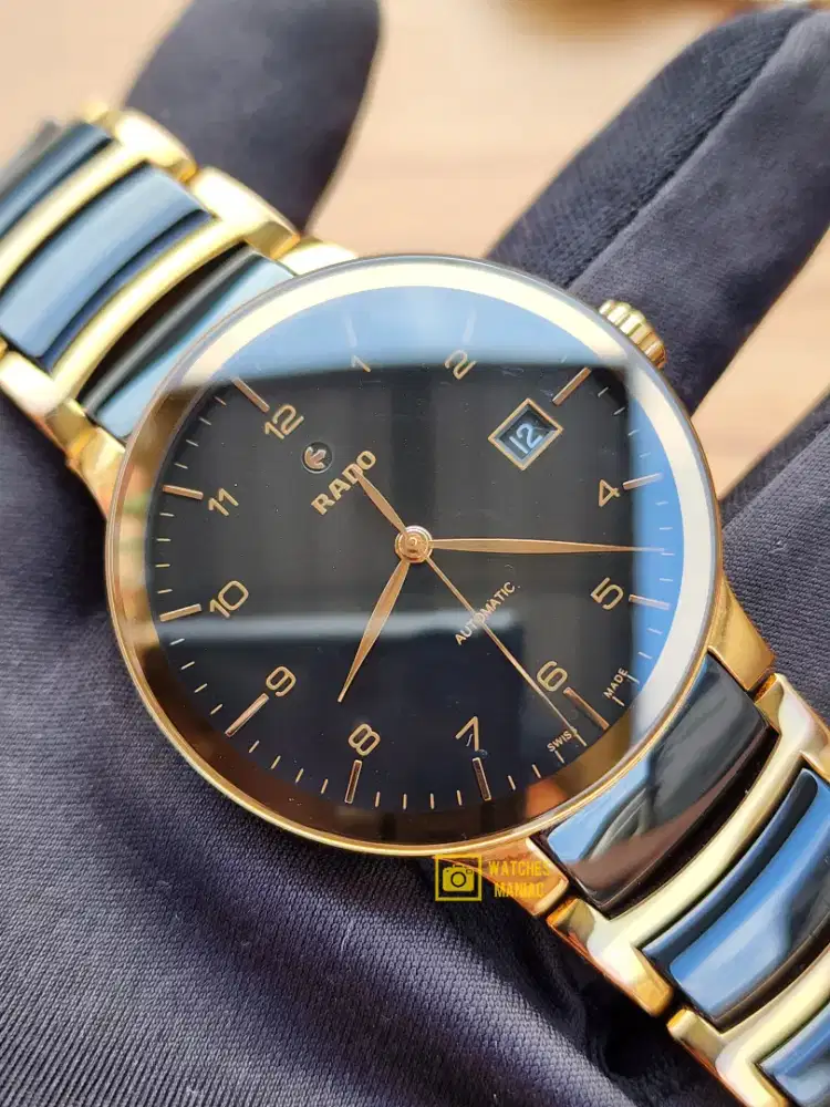 Jam tangan Luxury Original Rado Centrix TwoTone Ceramic Automatic Swis