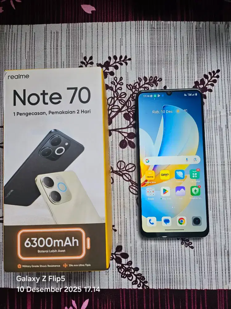 Realme note 70 4+4/64 fullset like new
